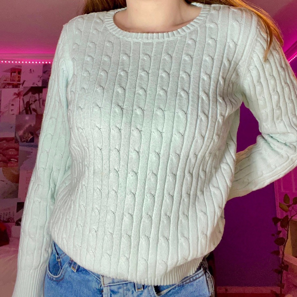 Vintage St. Johns Bay Blue Sweater